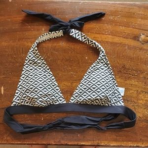 Black and White Bikini Top